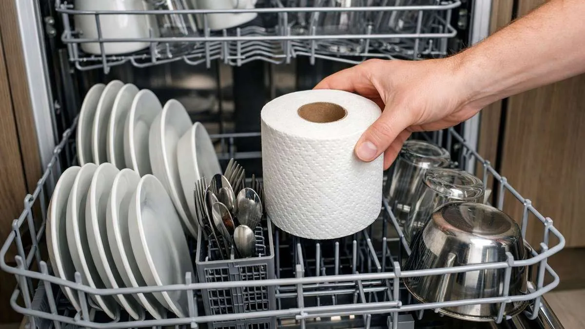 Proč dát do myčky roli toaletního papíru